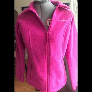 Columbia Pink Fleece Jacket Zipup